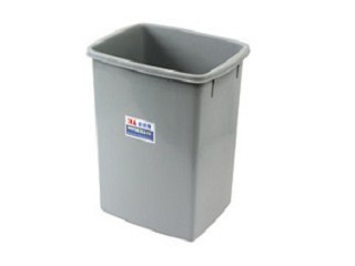 膠質方型垃圾桶 (灰色)