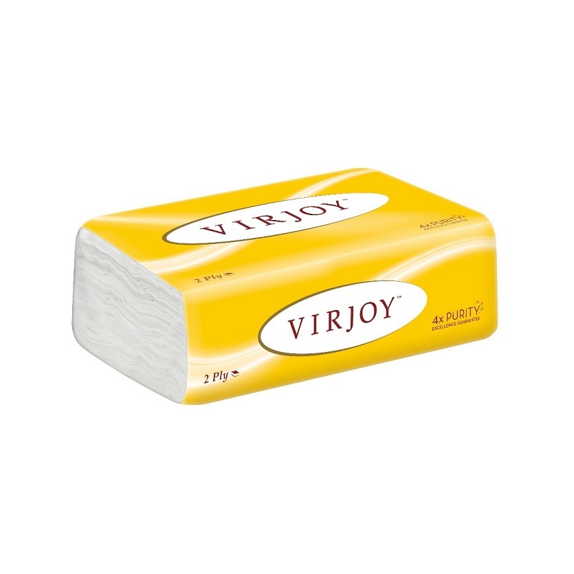 Virjoy 黃色軟包面紙 (1箱30包)