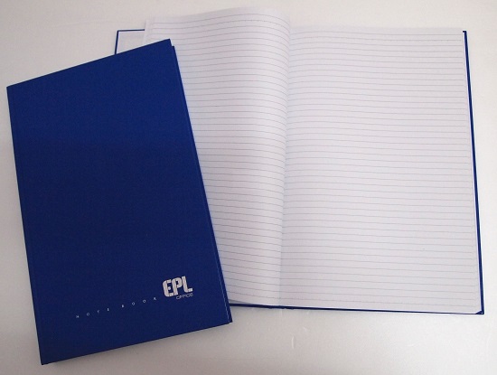 7” X 10” Hard Cover Book Blue 100's EPL