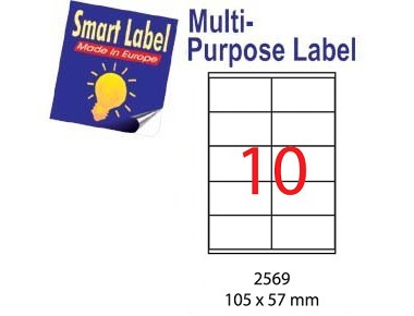 SMART Laser Label ＃2569 105X57MM