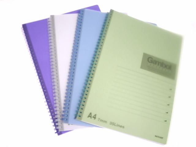 GAMBOL PVC Cover Wire Note Book A4 80`s ＃DS2108
