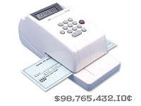 MAX EC-30A Electronic Checkwriter 10-digit