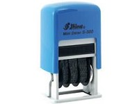 SHINY Self-Inking Date Chop ＃S300 Blue